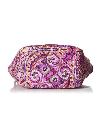 Printed Crossbody Bag Purple/Black/White