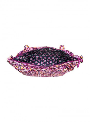 Printed Crossbody Bag Purple/Black/White