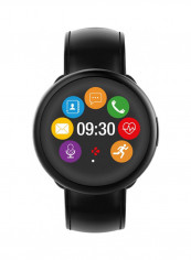 ZeRound2HR-Premium Waterproof Smartwatch Brushed Black/Black Flat