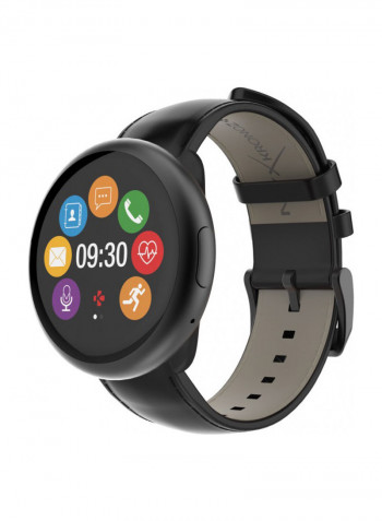 ZeRound2HR-Premium Waterproof Smartwatch Brushed Black/Black Flat