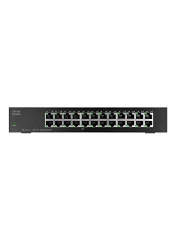 24-Port Ethernet Switch 17x4.4x27.9centimeter Black