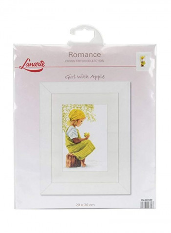 Counted Cross Stitch Kit Yellow/Green/Brown
