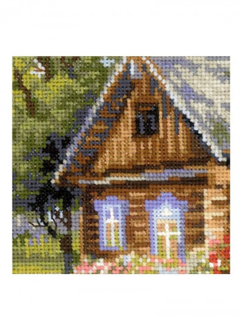 14 Count Cross Stitch Kit Green/White/Brown