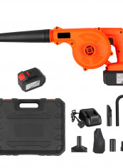 2-In-1 Cordless Sweeper And Vacuum Cleaner Kit Orange/Black 40 x 18 x 30cm
