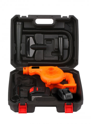 2-In-1 Cordless Sweeper And Vacuum Cleaner Kit Orange/Black 40 x 18 x 30cm