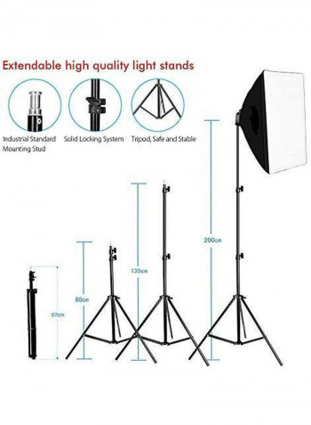 Photography Studio Lighting Kit Black/White