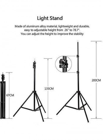 Photography Studio Lighting Kit Black/White