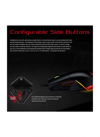 Pugio P503 Wired Optical Gaming Mouse Black