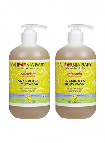 2-Piece Calendula Shampoo And Bodywash Set 19ounce