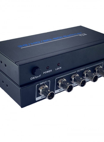 4-In-1 SDI Video Splitter Black