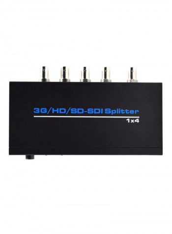 4-In-1 SDI Video Splitter Black