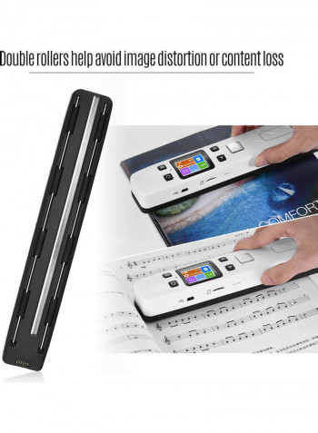 Portable Handheld Wand Wireless Scanner White