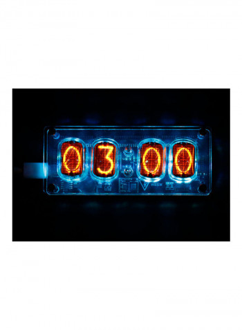 IN-12 4-Bit Nixie Glow Tube Clock With Multicolor LED Backlight