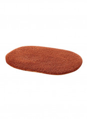 Oval Shaped Thick Comfy Floor Rug Brown 100x200centimeter