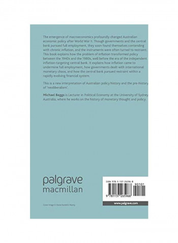 Inflation And The Making Of Australian Macroeconomic Policy, 1945-85 Hardcover 1