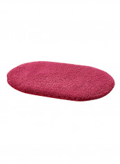 Oval Shaped Thick Comfy Floor Rug Pink 100x200centimeter