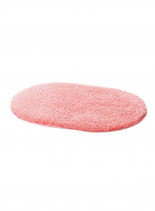 Oval Shaped Thick Comfy Floor Rug Pink 100x200centimeter