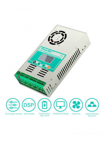 Reliable Solar Charge And Discharge Controller With Fan White 26cm