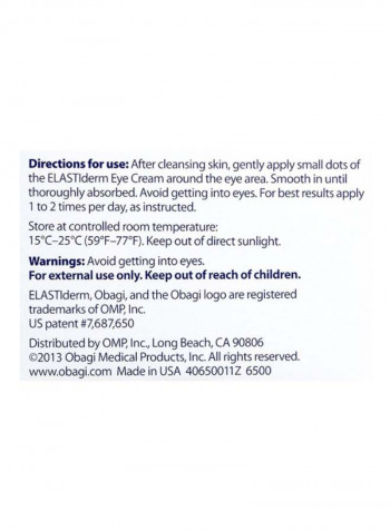 Elastiderm Eye Treatment Cream