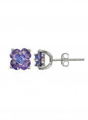 925 Sterling Silver Flower Earrings