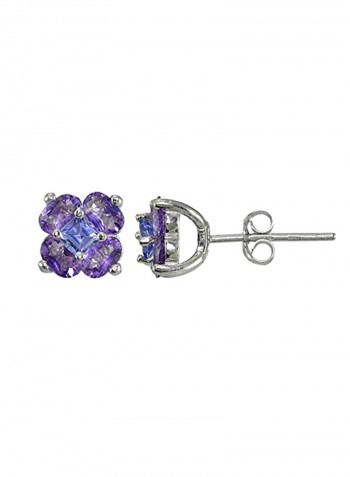 925 Sterling Silver Flower Earrings