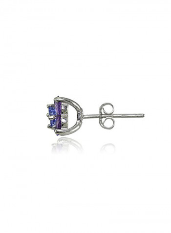 925 Sterling Silver Flower Earrings