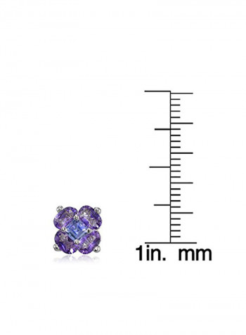 925 Sterling Silver Flower Earrings