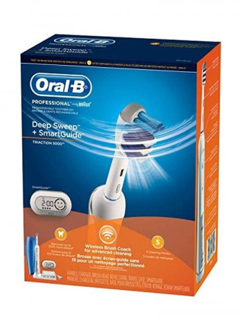 Electric Toothbrush with Charger and Travel Case White