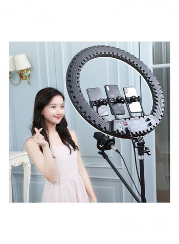 LED Tripod Mount Ring Light 21inch Black