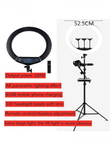 LED Tripod Mount Ring Light 21inch Black