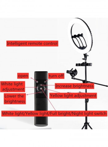 LED Tripod Mount Ring Light 21inch Black
