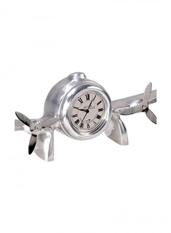 Art Deco Flight Clock Gold 14inch