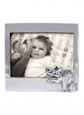 Elephant Decorative Photo Frame Silver 5x7inch
