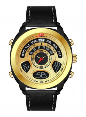 Men's Pointer Display Round Dial Quartz Watch NNSB03700968