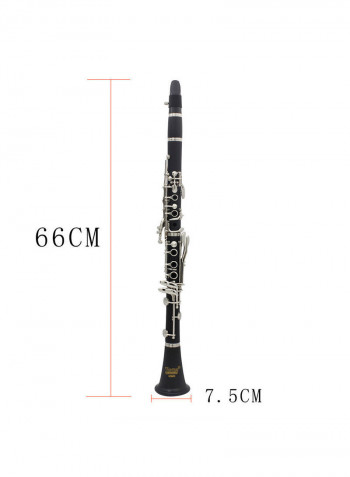 7-Piece Flat Ebonite Clarinet Kit