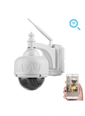 Wireless 1080P Two-Way Audio Night Vission Security Camera White