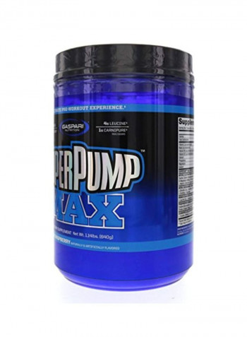 Super Pump Max Dietary Supplement - Blue Raspberry