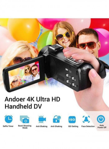 4K Ultra HD Handheld Professional Digital Video Camera