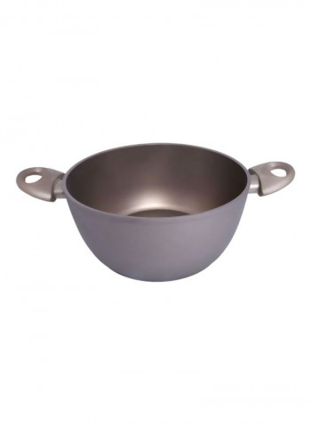 Forged Aluminum Casserole Beige/Clear 28cm