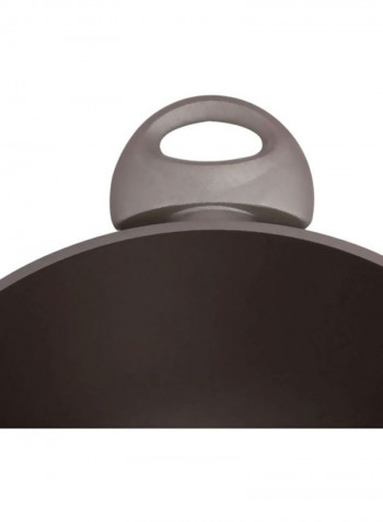 Forged Aluminum Casserole Beige/Clear 28cm