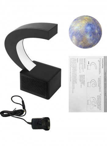 Magnetic Levitating Moon Lamp With Bluetooth Speaker Blue