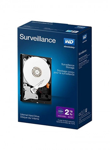 Surveillance Internal Hard Drive 2TB Black/Silver