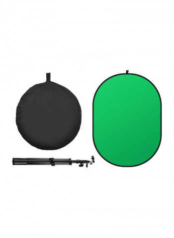 2-In-1 Studio Collapsible Background Panel With Stand Blue/Green/Black