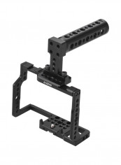 Aluminum Alloy Camera Video Cage With Handle Black