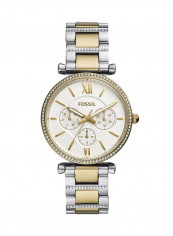 Women's Carlie Multifunction Two Tone Stainless Steel Analog Wrist Watch ES4661