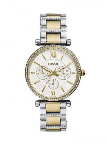 Women's Carlie Multifunction Two Tone Stainless Steel Analog Wrist Watch ES4661