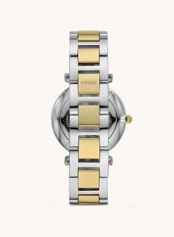 Women's Carlie Multifunction Two Tone Stainless Steel Analog Wrist Watch ES4661