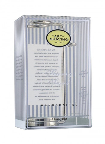 Handcrafted Shaving Stand Silver 5x1.75inch