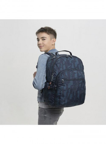 Kids Seoul XL School Backpack 17.7-Inch Dark Blue/Black