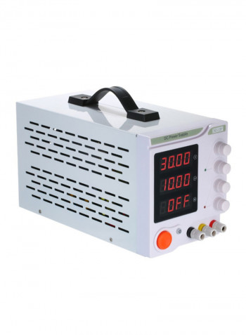 4-Digit Regulated DC Power Supply Tool White